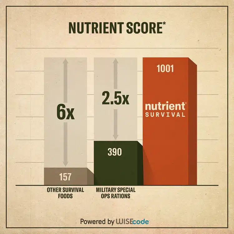 Nutrient Survival: Your Key to Long-Term Emergency Food Prep 15 Nutrient survival Charts Comparison
