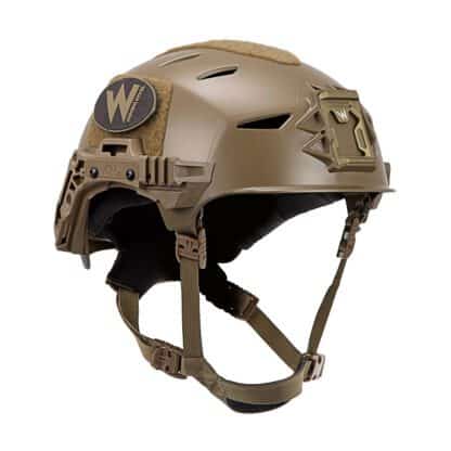 Team Wendy Helmet Exfil 3.0 LTP Rail Bump Helmet Coyote Brown Front Angle 416x416 1