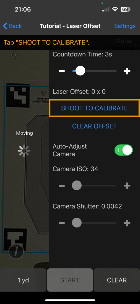 laser offset